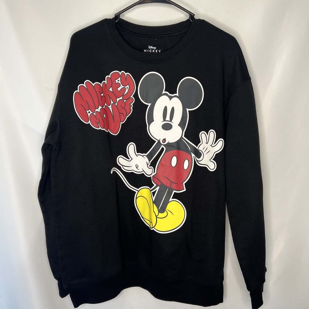 Disney Mickey Mouse Crewneck Womens XL Mickey Mouse Sweatshirt